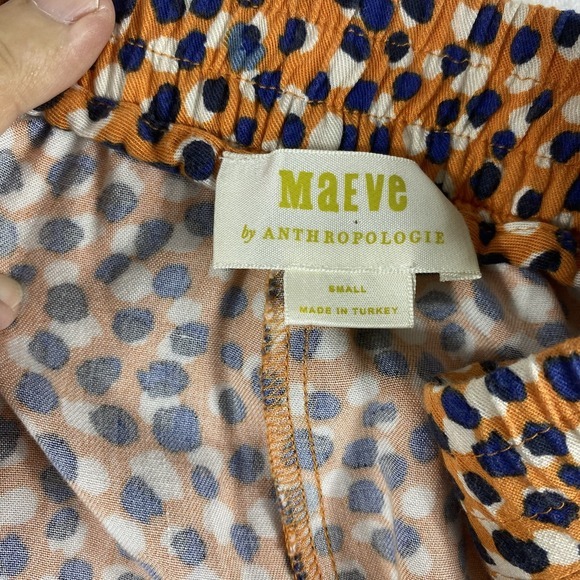 Maeve Anthropologie Gabriela Pants Women‎ Sz S Wide Leg Boho High Rise Cropped - Picture 8 of 13